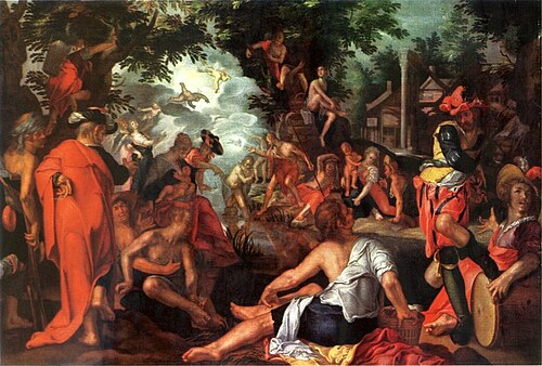 Le Baptème du Christ, 1597, Joachim Wtewael