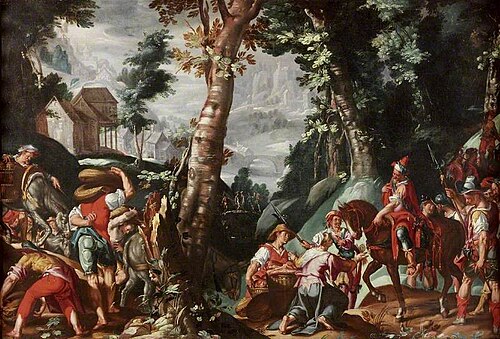 The Meeting of David and Abigail, , Joachim Wtewael