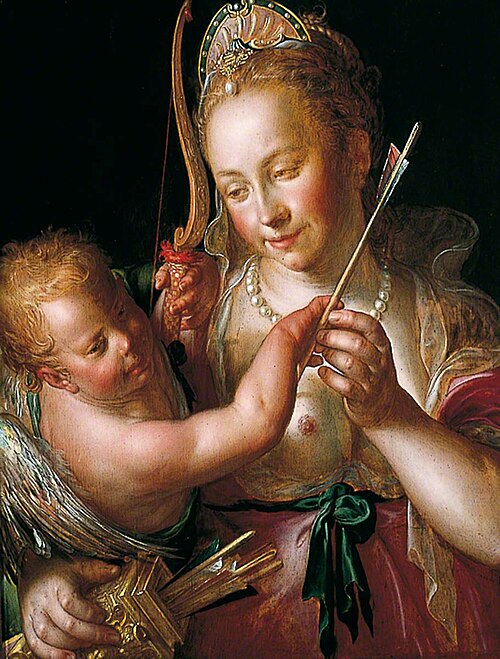 Venus and Cupid, , Joachim Wtewael