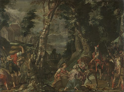 Meeting between David and Abigail, 1597, Joachim Wtewael