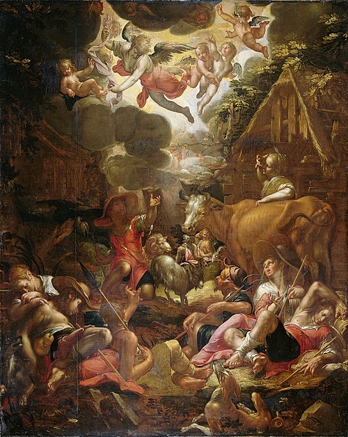 Annunciation to the Shepherds, 1599, Joachim Wtewael