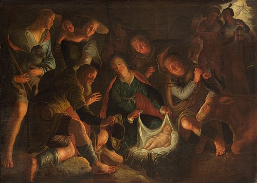 Anbetung der Hirten, 1622, Joachim Wtewael