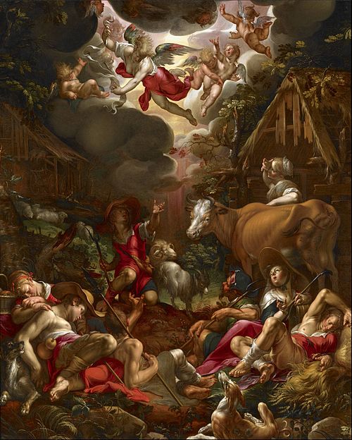 The Annunciation to the Shepherds, 1606, Joachim Wtewael