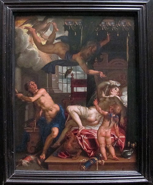 Jupiter and Danaë, 1587, Joachim Wtewael
