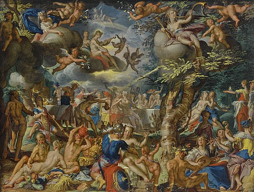 Banquet of the Gods, 1602, Joachim Wtewael