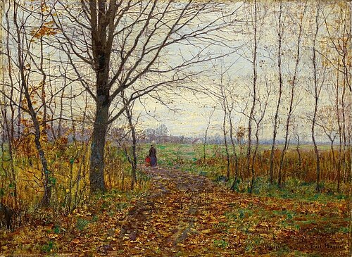 Waldrand mit Vorfrühlingswiesen, 1893, Paul Baum