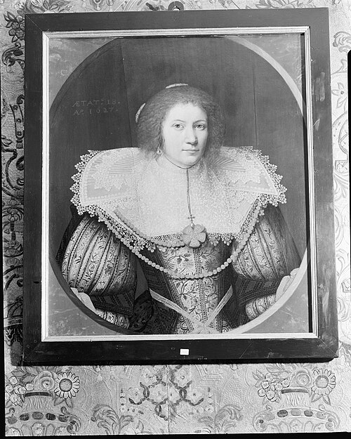 Portrait of Machteld van Wassenaer (1609-1654), 1627, Everard Crynsz. van der Maes