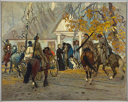 Insurgent arrested, 1910, Stanisław Masłowski