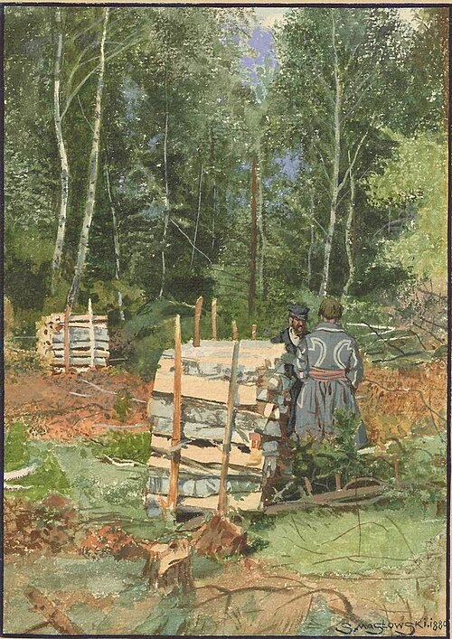 Poręba, 1880, Stanisław Masłowski