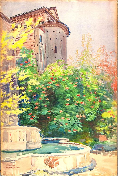 Tivoli Villa d’Este, 1922, Stanisław Masłowski