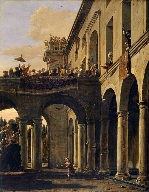 Samson détruisant le Temple de Dagon, 1659, Salomon de Bray