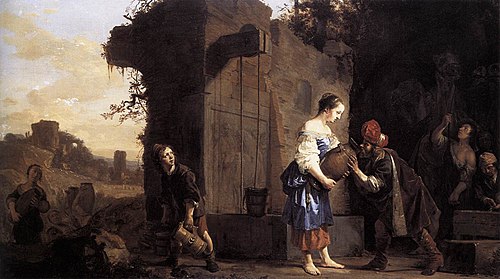 Éliézer et Rébecca, 1660, Salomon de Bray