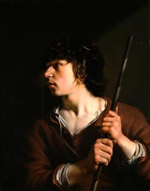 Young man with a wreath on the head, 1635, Salomon de Bray