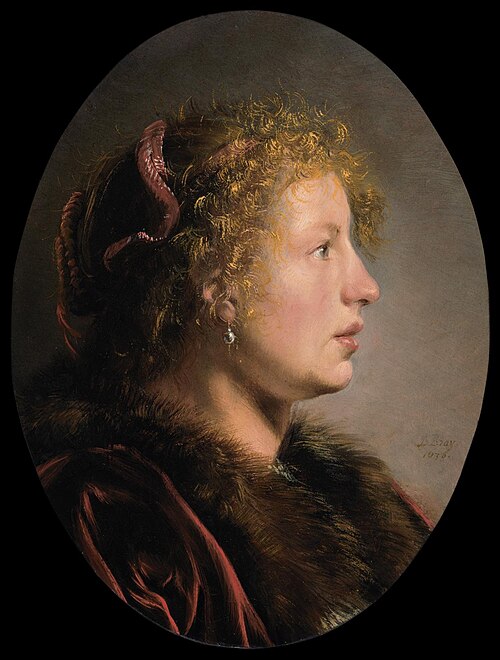 Study of a Young Woman in Profile, 1636, Salomon de Bray