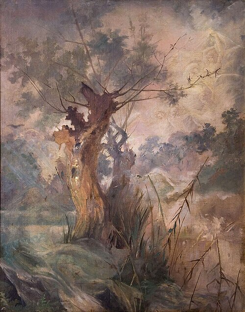 Willows over the swamp, 1887, Witold Pruszkowski