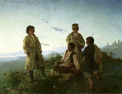 When the morning glows arise., 1876, Witold Pruszkowski