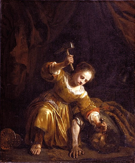 Yaël et Siséra, 1659, Jan de Bray