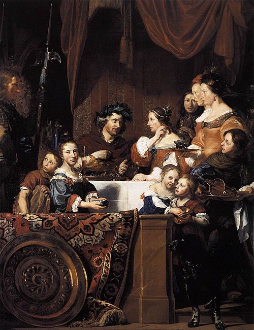 Banquet of Antony and Cleopatra, 1669, Jan de Bray