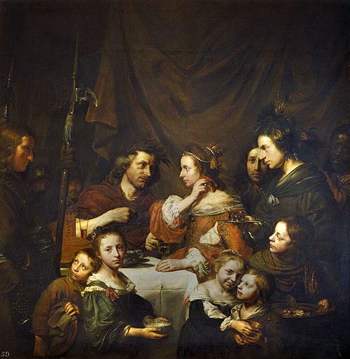 The Banquet of Cleopatra, 1652, Jan de Bray