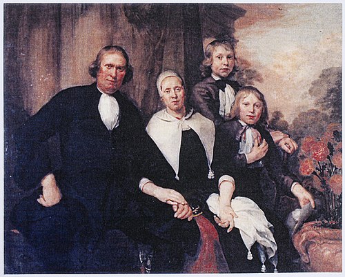 Family Portrait of De Lange, 1685, Jan de Bray