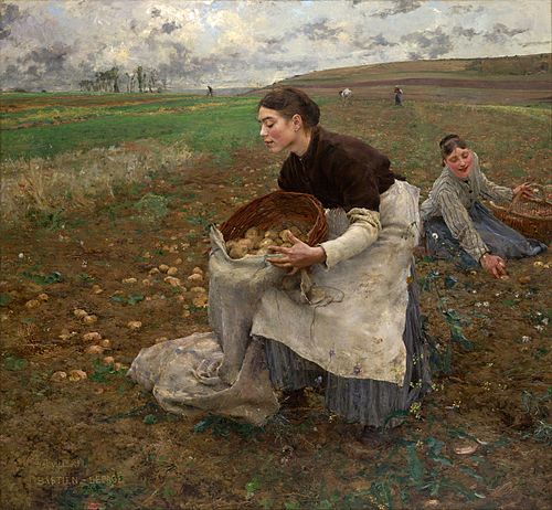 Octobre, récolte des pommes de terre, 1878, Jules Bastien-Lepage
