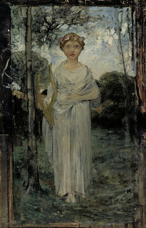 Muse, Study, , Jules Bastien-Lepage