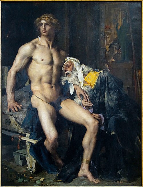 Priam aux pieds d'Achille, 1876, Jules Bastien-Lepage