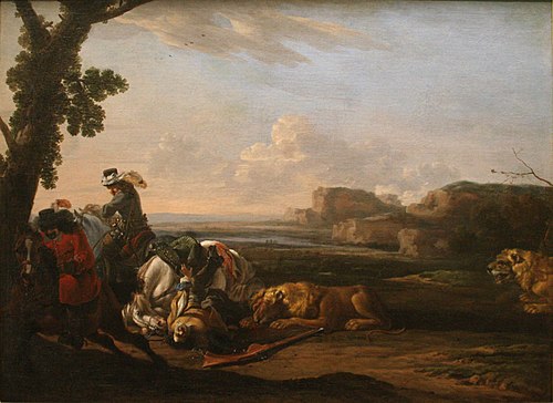 Lion Hunting, 1640, Jan Asselijn