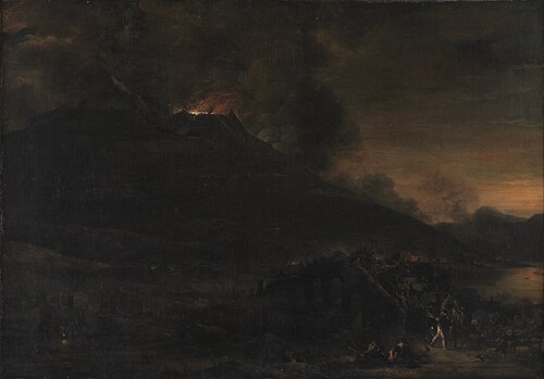 Vesuvius Erupting at Nightfall, 1638, Jan Asselijn