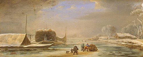 Winter Landscape, 1645, Jan Asselijn