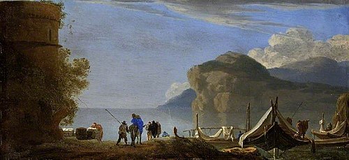 Italian coast scene, , Jan Asselijn