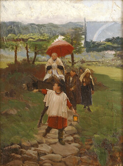 El combregar a muntanya, 1887, Marian Vayreda i Vila