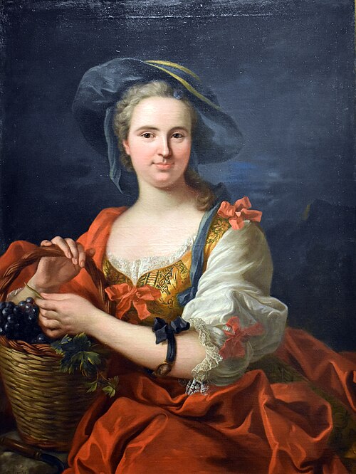 Portrait de Madame Albert de Bormes en vendangeuse, 1800, Jean-Baptiste van Loo