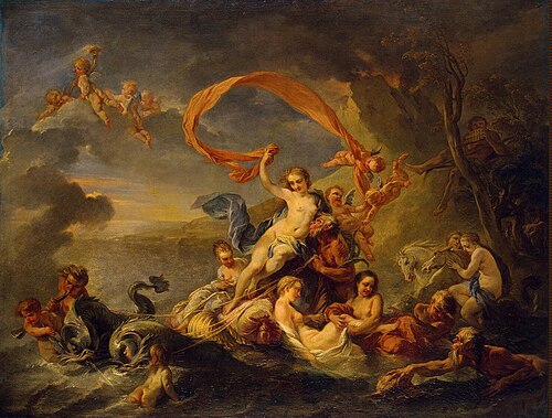 Tiumph of Galatea, 1720, Jean-Baptiste van Loo