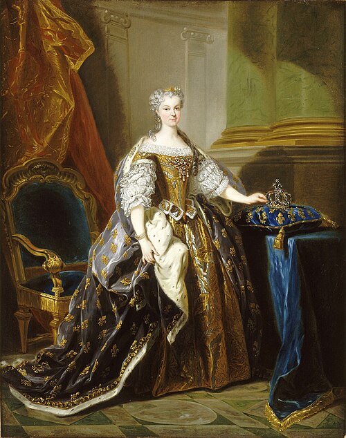 Portrait de Marie Leszczyńka., 1725, Jean-Baptiste van Loo