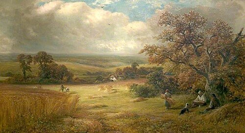 Harvest Time in Barrow-on-Trent, Derbyshire, 1881, George Turner