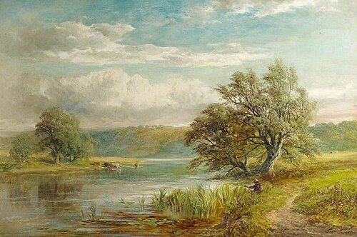 The Trent below Weston Cliff, 1906, George Turner