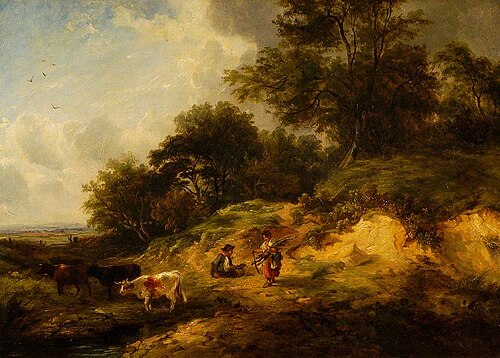 Landscape, Peasants and Cattle, , George Turner