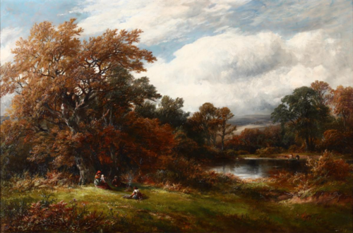 A Scene at Knowle Hills, Derbyshire, 1883, George Turner