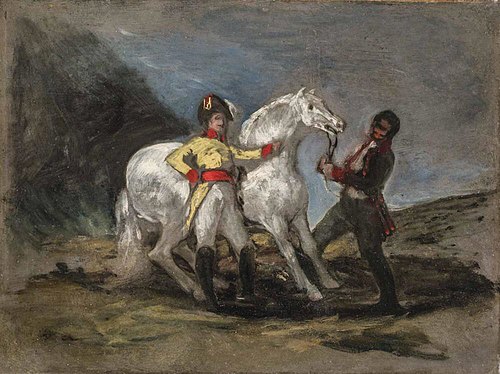 Sketch for a Portrait of an Officer of the King's Dragoons, 1808, Francisco Goya
