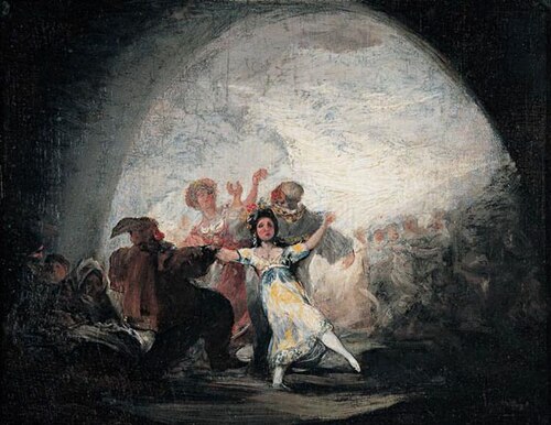 Masked ball, 1814, Francisco Goya