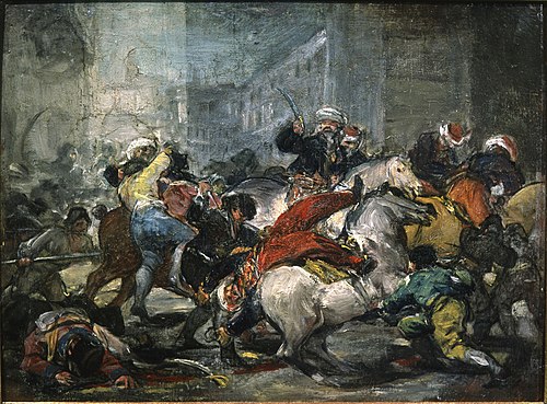 El dos de mayo de 1808 en Madrid, 1814, Francisco Goya