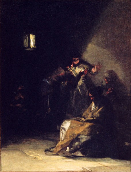 Interior of a prison, 1810, Francisco Goya