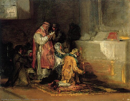 Matrimonio desigual, 1819, Francisco Goya