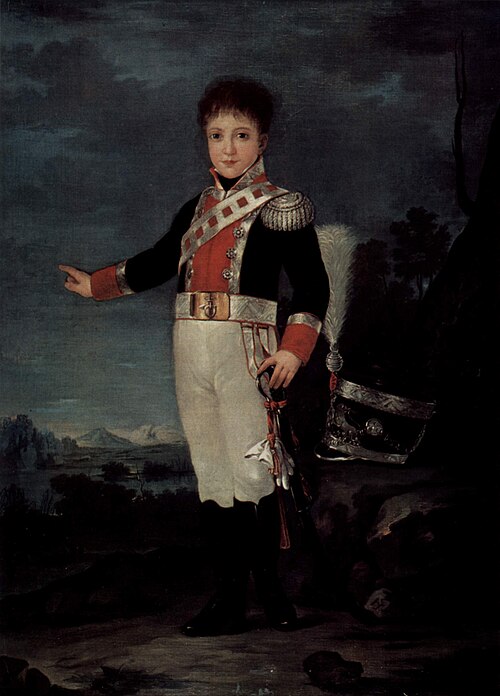 Sebastián Gabriel de Borbón as a child, 1822, Francisco Goya