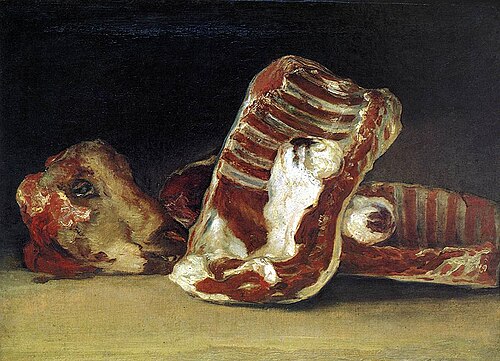 Still-Life: A Butcher's Counter, 1808, Francisco Goya