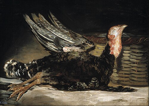 Nature morte à la dinde, 1808, Francisco de Goya