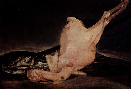Dinde plumée, 1810, Francisco de Goya