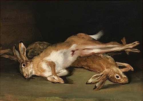 Dead hares, 1808, Francisco Goya