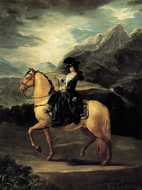 Portrait of María Teresa de Vallabriga on Horseback, 1783, Francisco de Goya